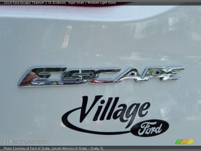 Ingot Silver / Medium Light Stone 2014 Ford Escape Titanium 2.0L EcoBoost