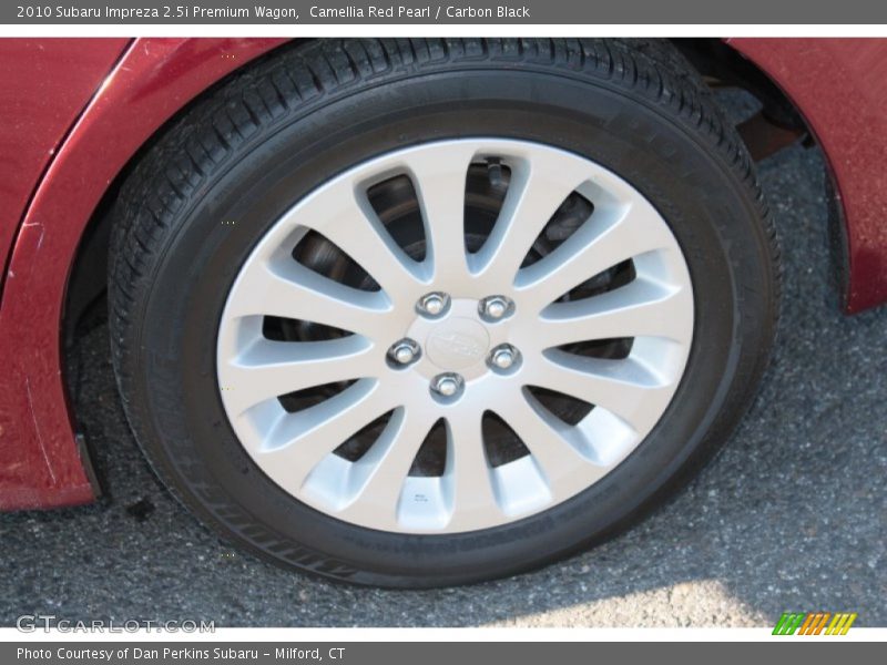 Camellia Red Pearl / Carbon Black 2010 Subaru Impreza 2.5i Premium Wagon