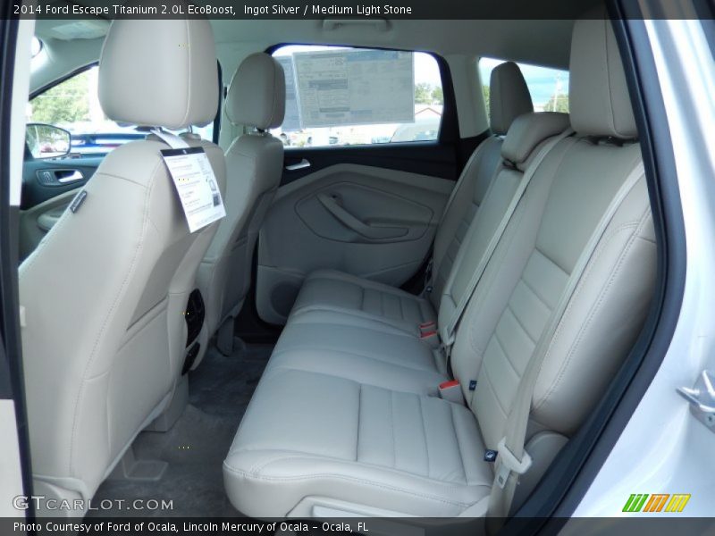 Ingot Silver / Medium Light Stone 2014 Ford Escape Titanium 2.0L EcoBoost