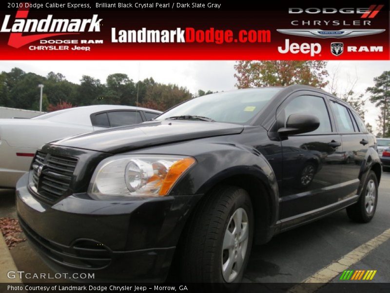 Brilliant Black Crystal Pearl / Dark Slate Gray 2010 Dodge Caliber Express