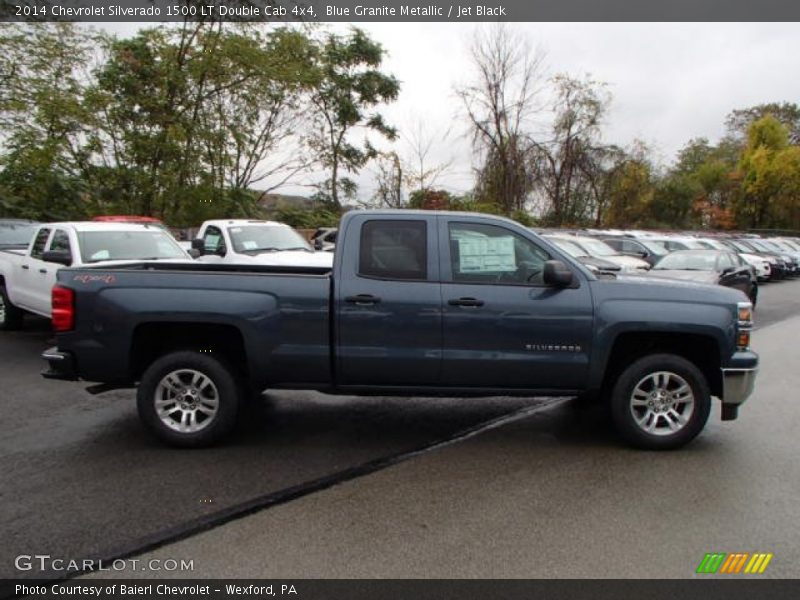 Blue Granite Metallic / Jet Black 2014 Chevrolet Silverado 1500 LT Double Cab 4x4