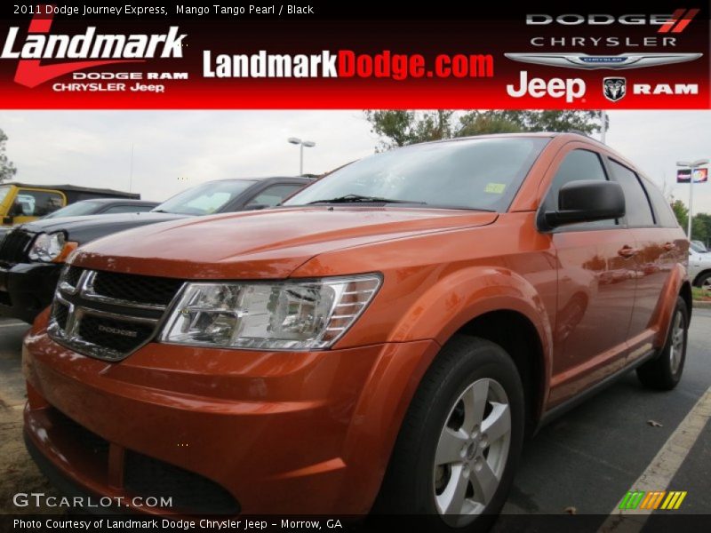 Mango Tango Pearl / Black 2011 Dodge Journey Express