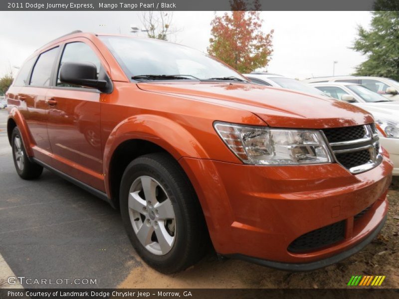 Mango Tango Pearl / Black 2011 Dodge Journey Express