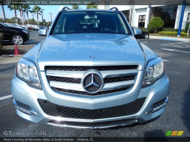 Diamond Silver Metallic / Black 2013 Mercedes-Benz GLK 350