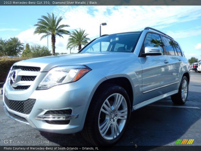 Diamond Silver Metallic / Black 2013 Mercedes-Benz GLK 350