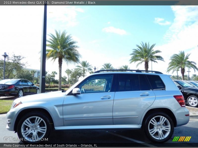 Diamond Silver Metallic / Black 2013 Mercedes-Benz GLK 350