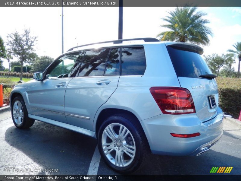 Diamond Silver Metallic / Black 2013 Mercedes-Benz GLK 350