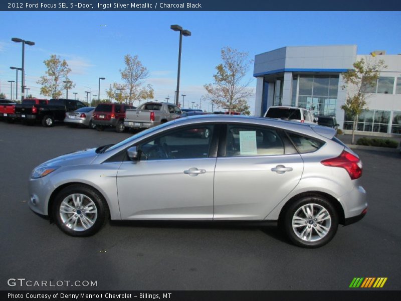 Ingot Silver Metallic / Charcoal Black 2012 Ford Focus SEL 5-Door