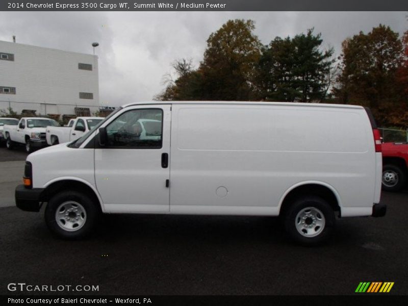 Summit White / Medium Pewter 2014 Chevrolet Express 3500 Cargo WT