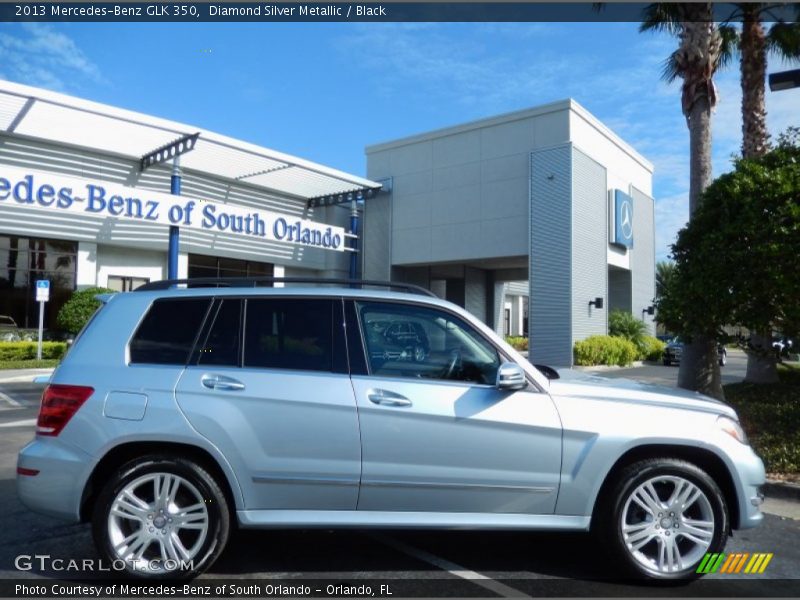 Diamond Silver Metallic / Black 2013 Mercedes-Benz GLK 350