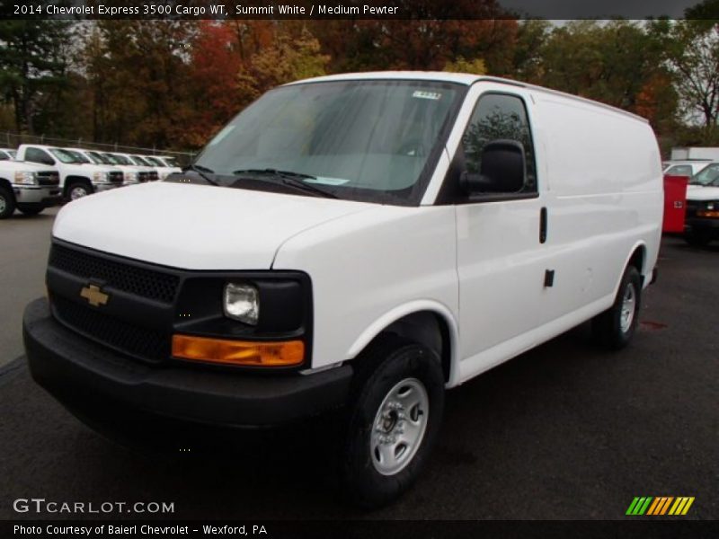 Summit White / Medium Pewter 2014 Chevrolet Express 3500 Cargo WT