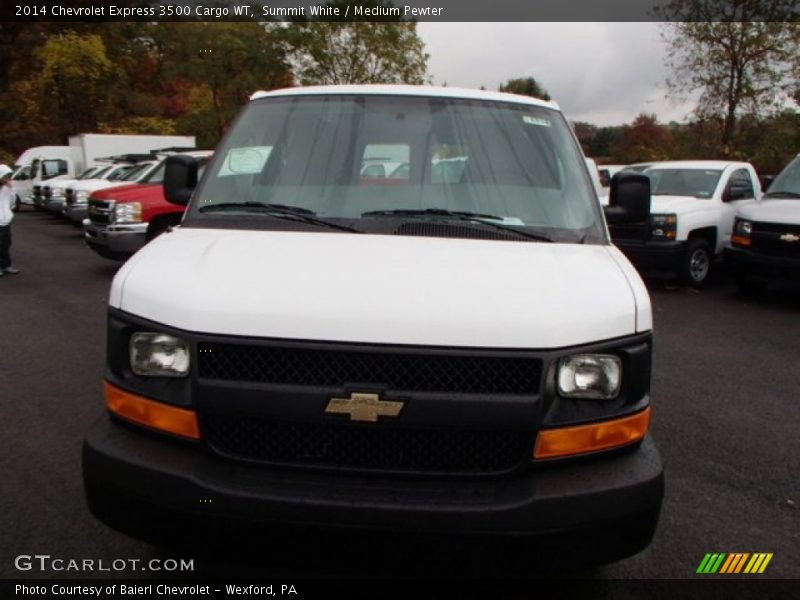 Summit White / Medium Pewter 2014 Chevrolet Express 3500 Cargo WT