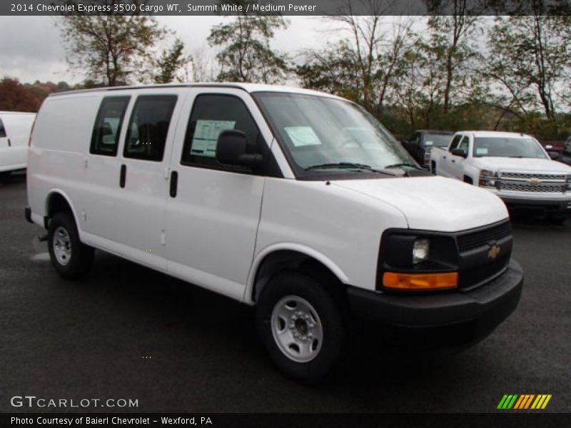 Summit White / Medium Pewter 2014 Chevrolet Express 3500 Cargo WT