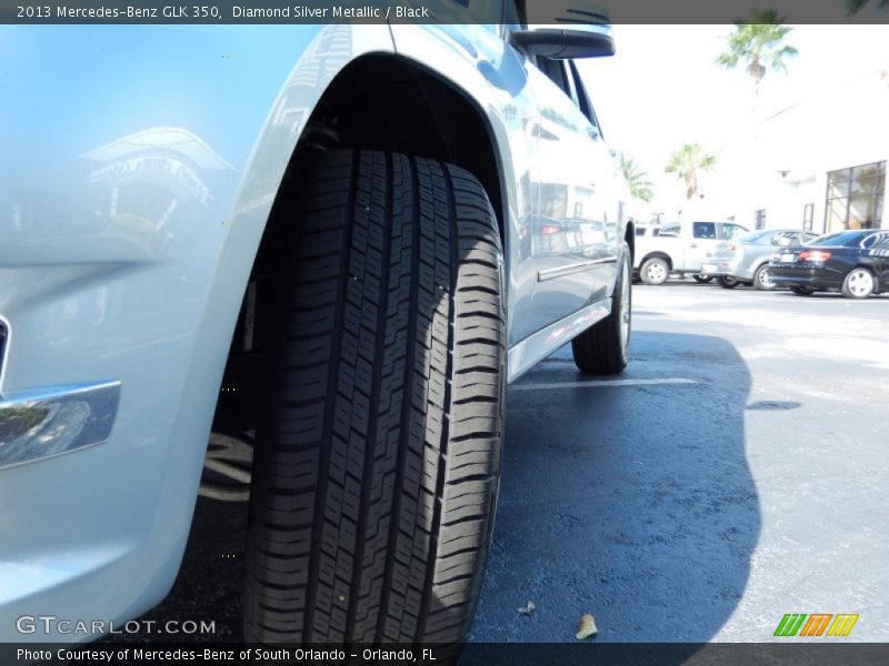 Diamond Silver Metallic / Black 2013 Mercedes-Benz GLK 350
