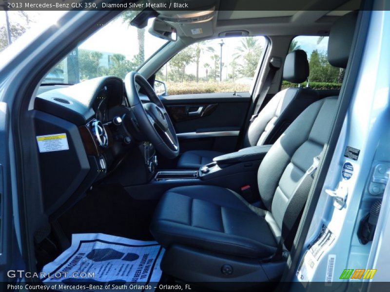Diamond Silver Metallic / Black 2013 Mercedes-Benz GLK 350