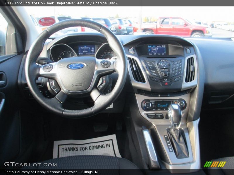 Ingot Silver Metallic / Charcoal Black 2012 Ford Focus SEL 5-Door