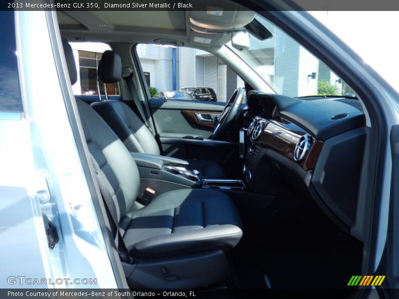 Diamond Silver Metallic / Black 2013 Mercedes-Benz GLK 350