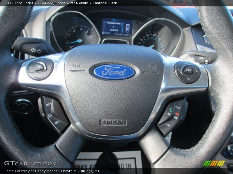 Ingot Silver Metallic / Charcoal Black 2012 Ford Focus SEL 5-Door
