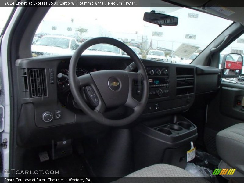 Summit White / Medium Pewter 2014 Chevrolet Express 3500 Cargo WT