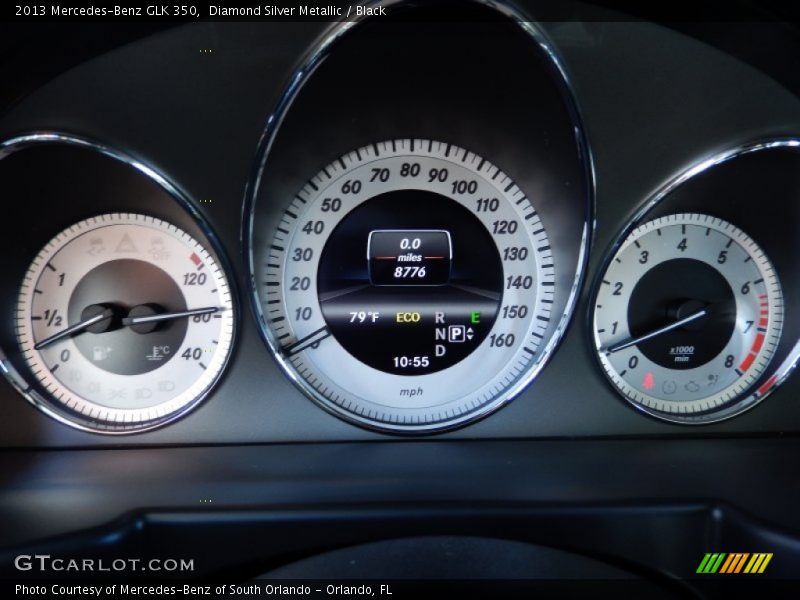 Diamond Silver Metallic / Black 2013 Mercedes-Benz GLK 350
