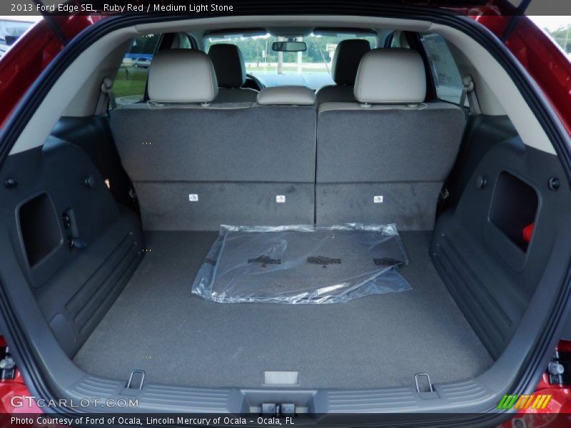 Ruby Red / Medium Light Stone 2013 Ford Edge SEL