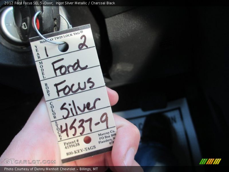 Ingot Silver Metallic / Charcoal Black 2012 Ford Focus SEL 5-Door