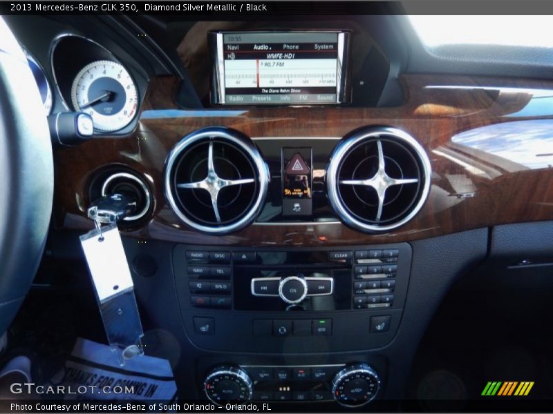 Diamond Silver Metallic / Black 2013 Mercedes-Benz GLK 350