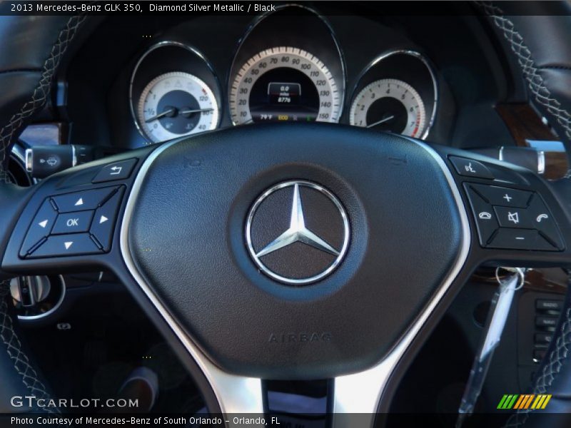 Diamond Silver Metallic / Black 2013 Mercedes-Benz GLK 350
