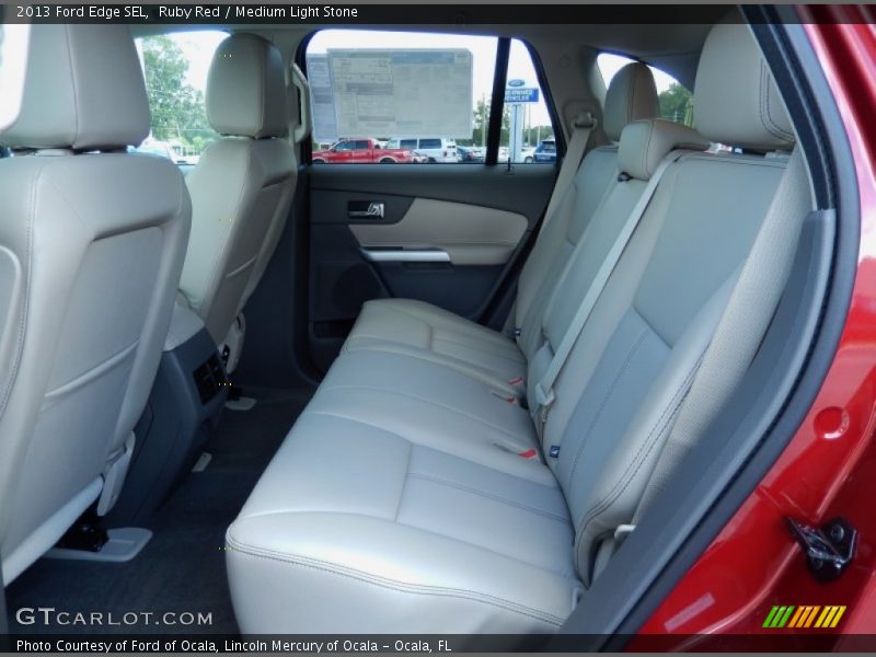 Ruby Red / Medium Light Stone 2013 Ford Edge SEL