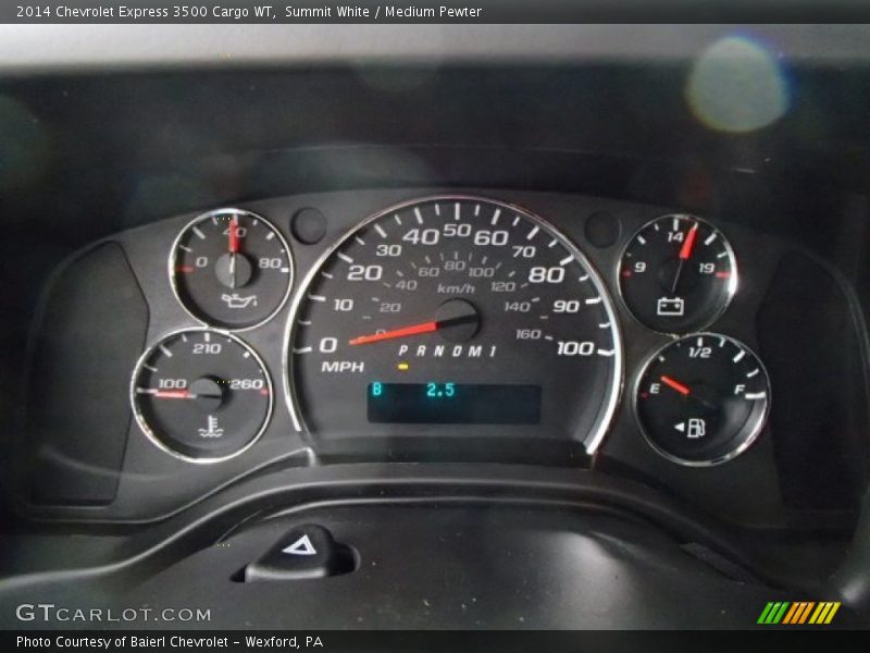 Summit White / Medium Pewter 2014 Chevrolet Express 3500 Cargo WT