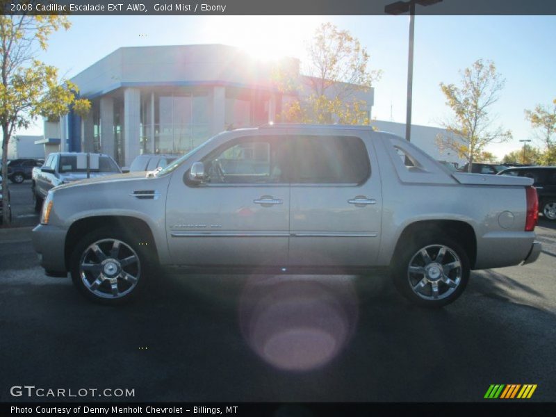 Gold Mist / Ebony 2008 Cadillac Escalade EXT AWD
