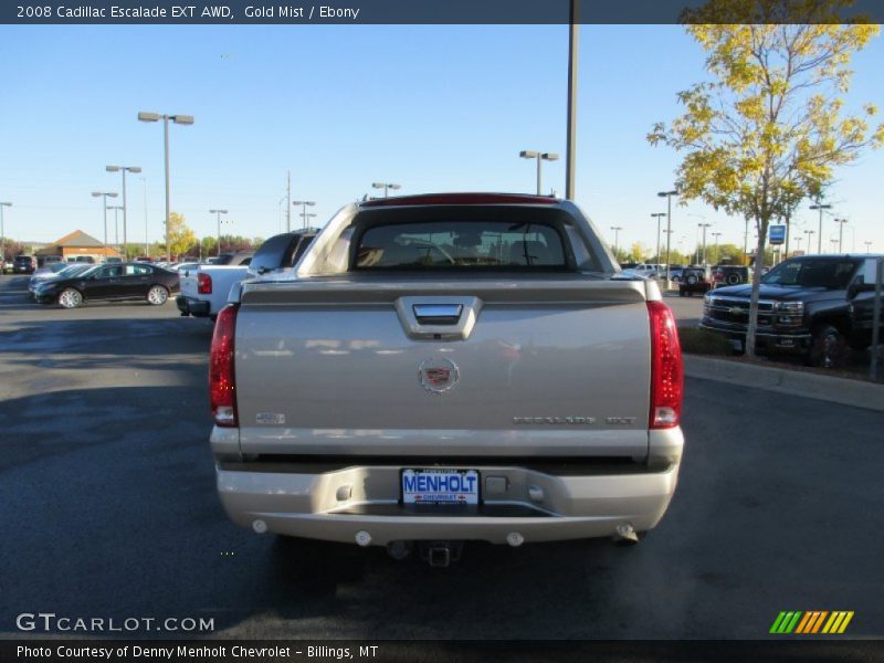 Gold Mist / Ebony 2008 Cadillac Escalade EXT AWD