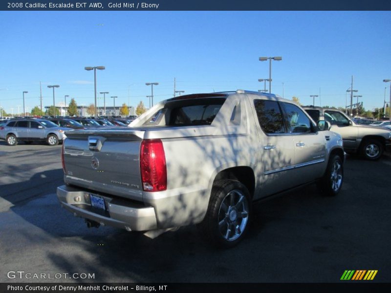 Gold Mist / Ebony 2008 Cadillac Escalade EXT AWD