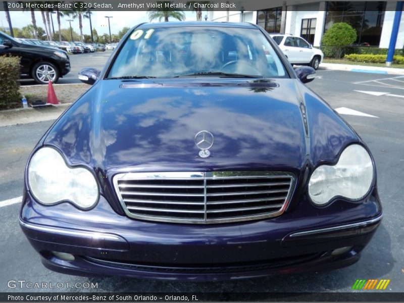 Amethyst Violet Metallic / Charcoal Black 2001 Mercedes-Benz C 320 Sedan