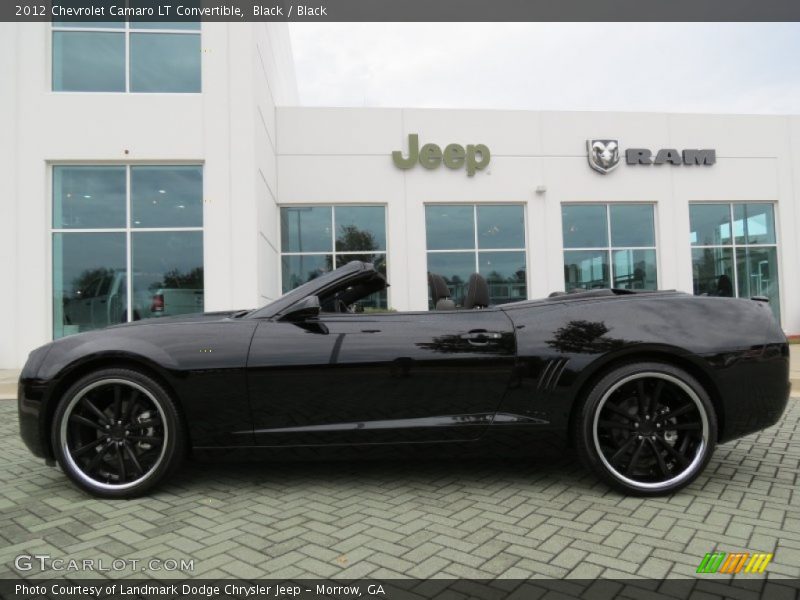 Black / Black 2012 Chevrolet Camaro LT Convertible