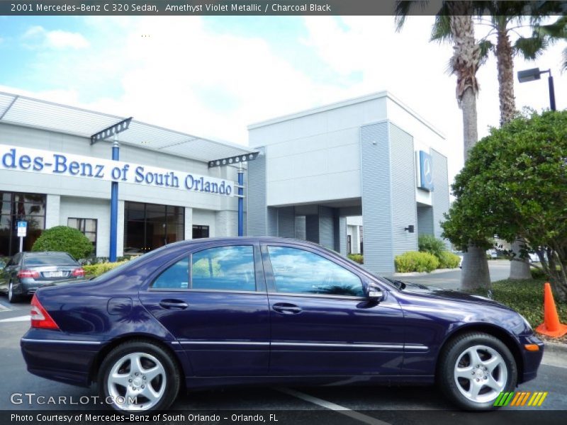 Amethyst Violet Metallic / Charcoal Black 2001 Mercedes-Benz C 320 Sedan