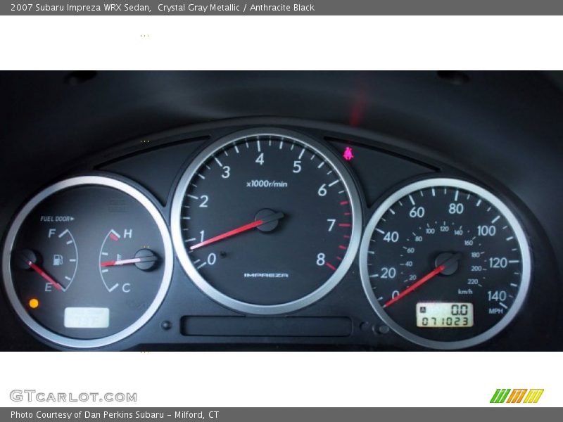 Crystal Gray Metallic / Anthracite Black 2007 Subaru Impreza WRX Sedan