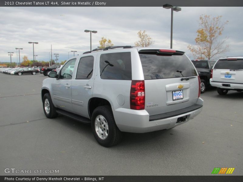 Silver Ice Metallic / Ebony 2013 Chevrolet Tahoe LT 4x4