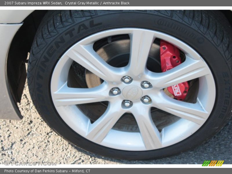 Crystal Gray Metallic / Anthracite Black 2007 Subaru Impreza WRX Sedan