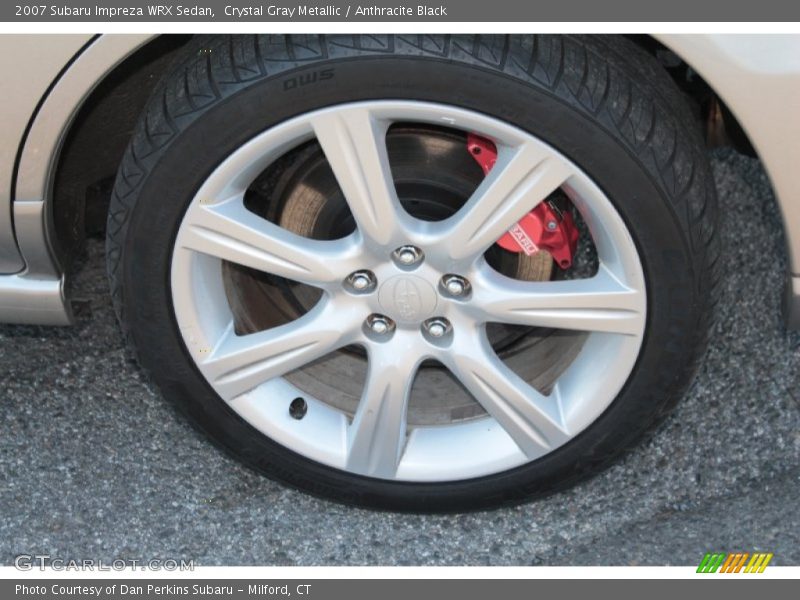 Crystal Gray Metallic / Anthracite Black 2007 Subaru Impreza WRX Sedan