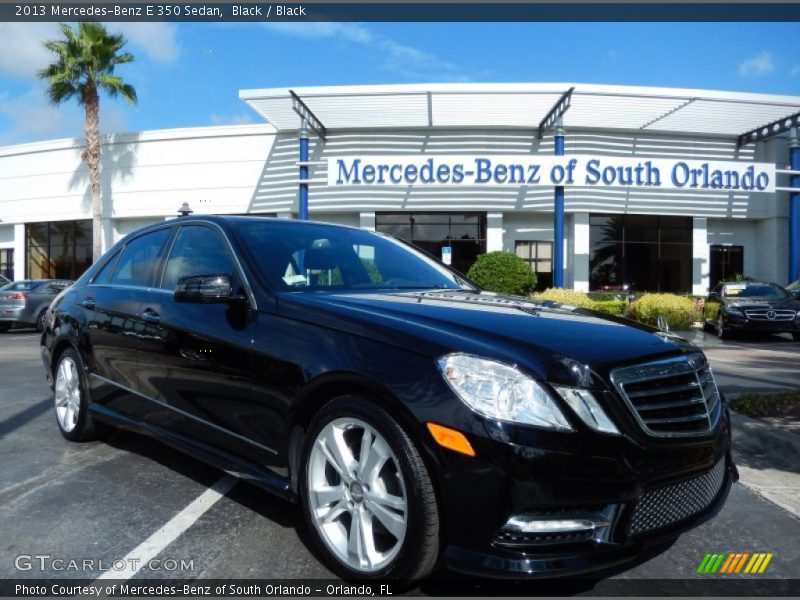 Black / Black 2013 Mercedes-Benz E 350 Sedan