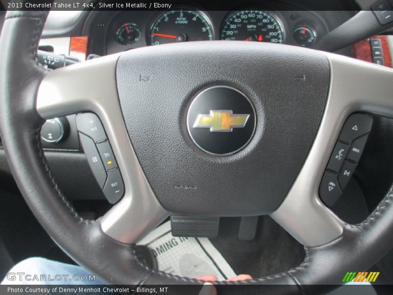 Silver Ice Metallic / Ebony 2013 Chevrolet Tahoe LT 4x4