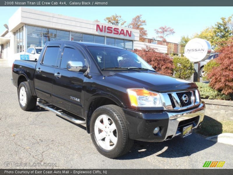 Galaxy Black / Almond 2008 Nissan Titan LE Crew Cab 4x4