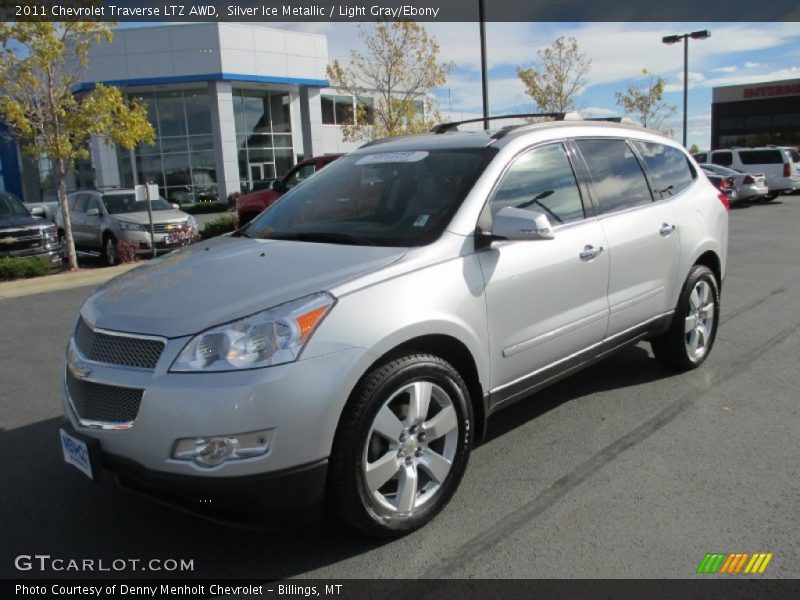 Silver Ice Metallic / Light Gray/Ebony 2011 Chevrolet Traverse LTZ AWD