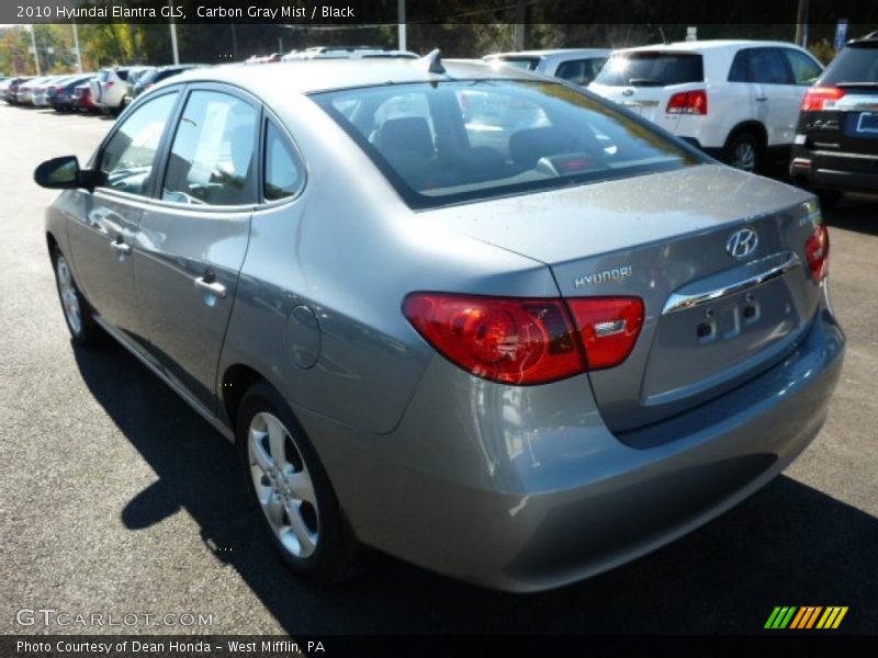 Carbon Gray Mist / Black 2010 Hyundai Elantra GLS