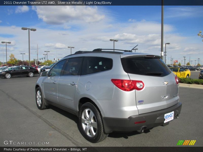 Silver Ice Metallic / Light Gray/Ebony 2011 Chevrolet Traverse LTZ AWD