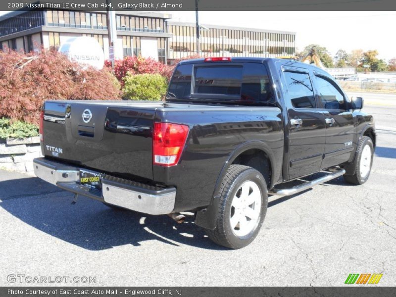 Galaxy Black / Almond 2008 Nissan Titan LE Crew Cab 4x4