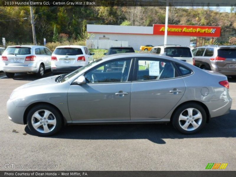 Carbon Gray Mist / Black 2010 Hyundai Elantra GLS