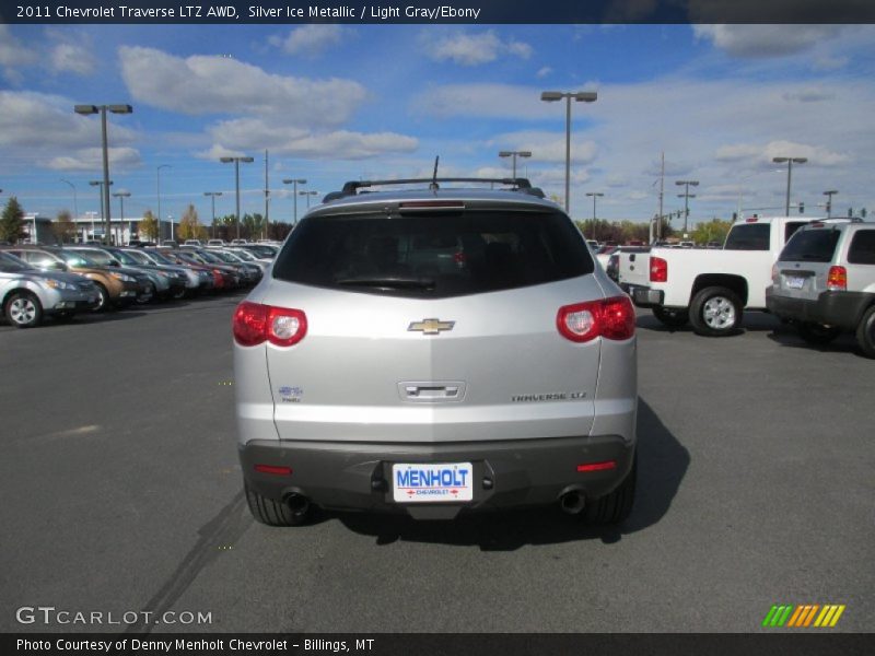 Silver Ice Metallic / Light Gray/Ebony 2011 Chevrolet Traverse LTZ AWD