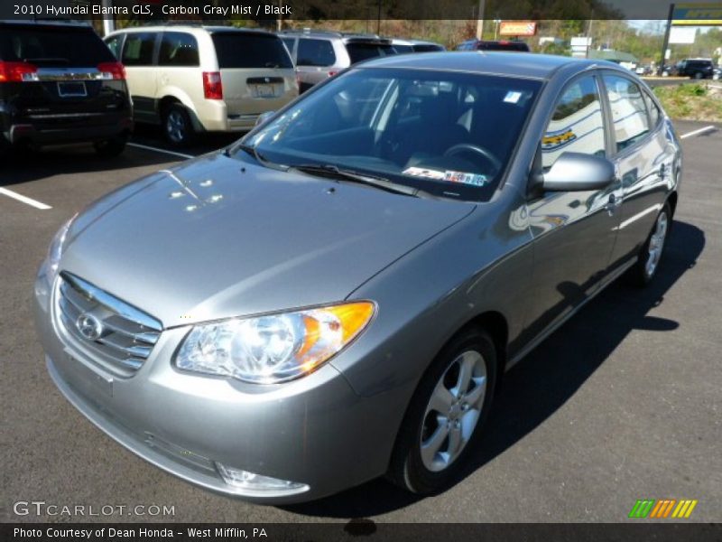 Carbon Gray Mist / Black 2010 Hyundai Elantra GLS